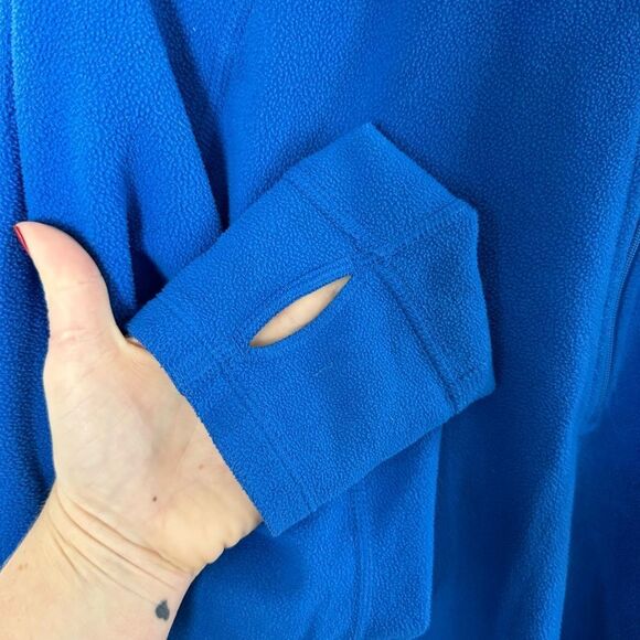 The North Face 1/4 Zip Lightweight Blue Fleece Pull Over Jacket Men’s Size Large - Picture 10 of 11